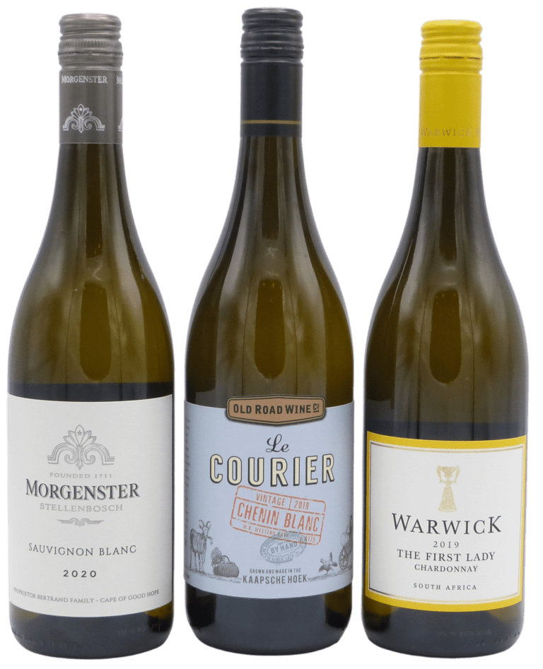 De witte druiven van de Cape Cape & Grapes