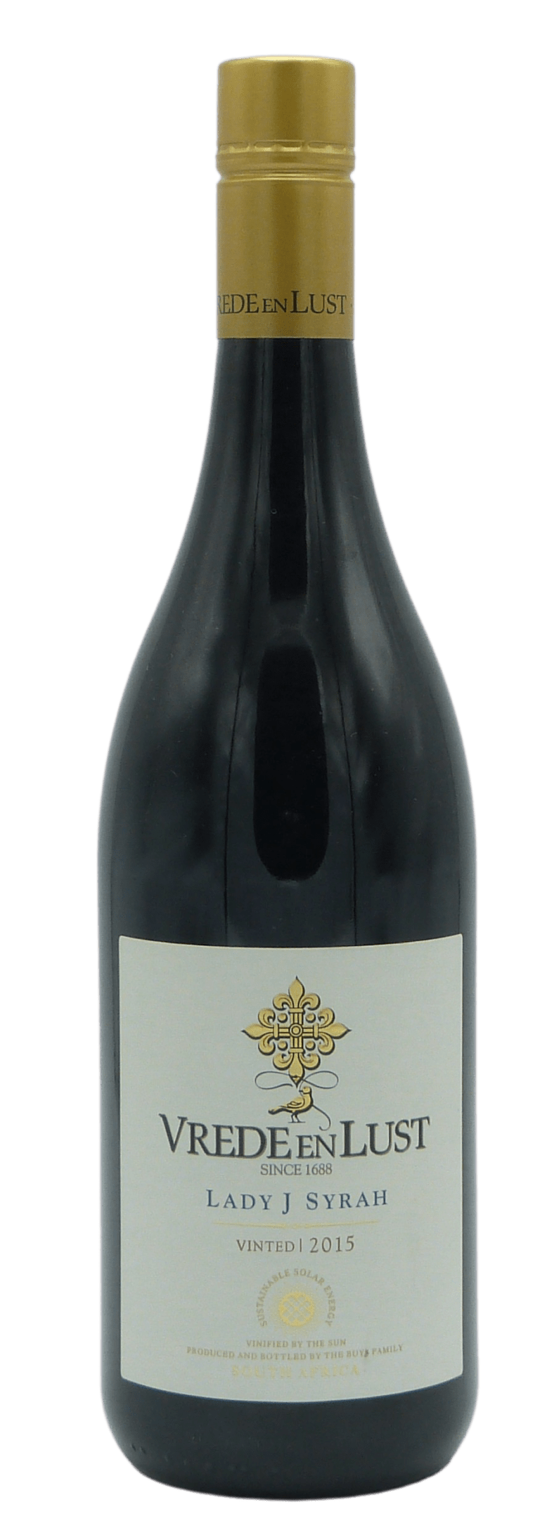 Vrede en Lust Lady J Syrah Cape & Grapes