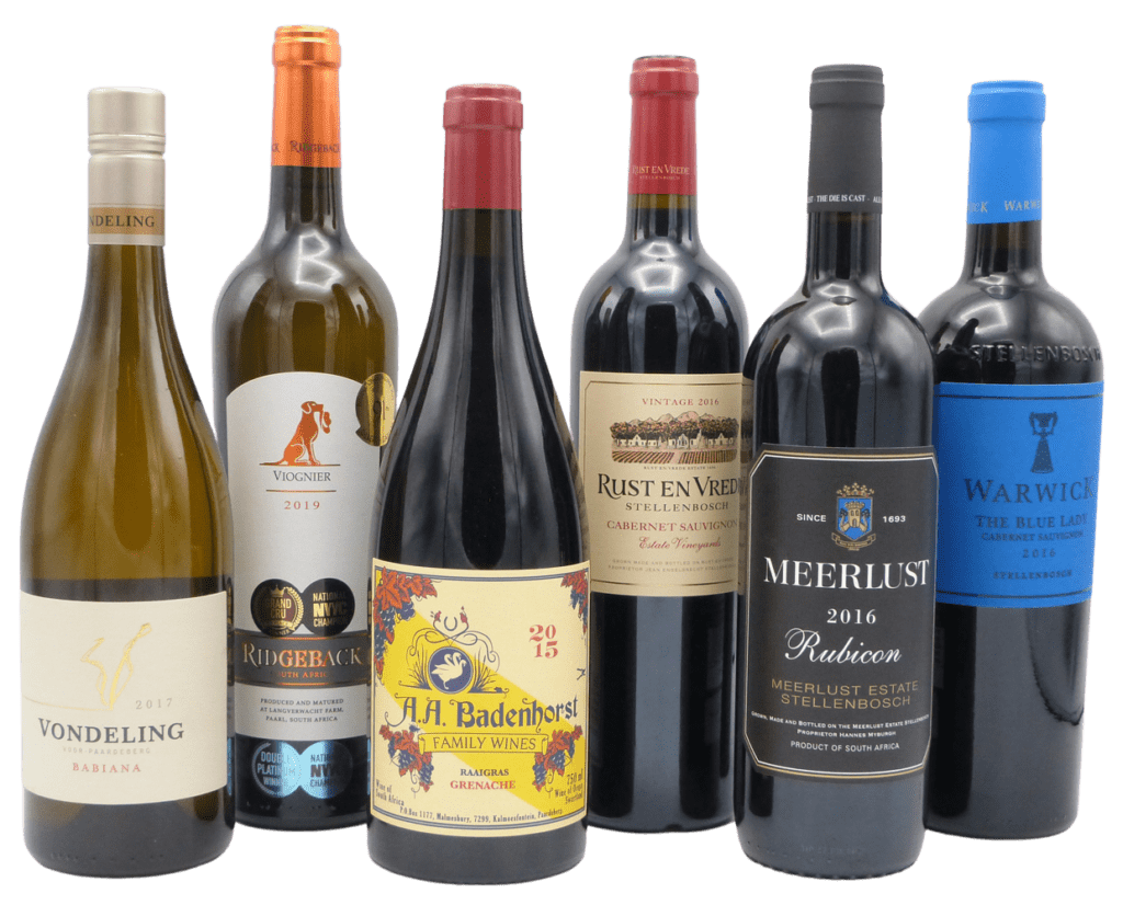 Platter's degustatiepakket 6 flessen Capeandgrapes Zuid-Afrikaanse wijnen