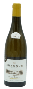 Shannon Vineyards Oscar Browne Chardonnay 2020 cape and grapes